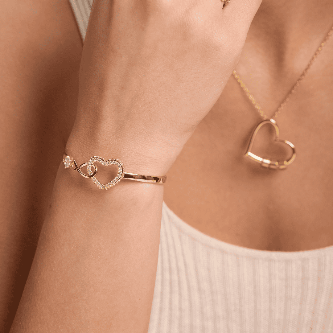 Mother Daughter - Infinity Heart Bracelet