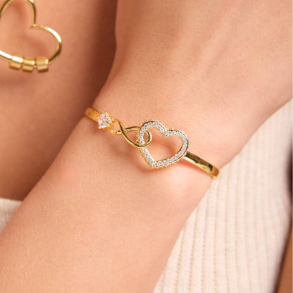 To My Daughter - Infinity Heart Name Bracelet