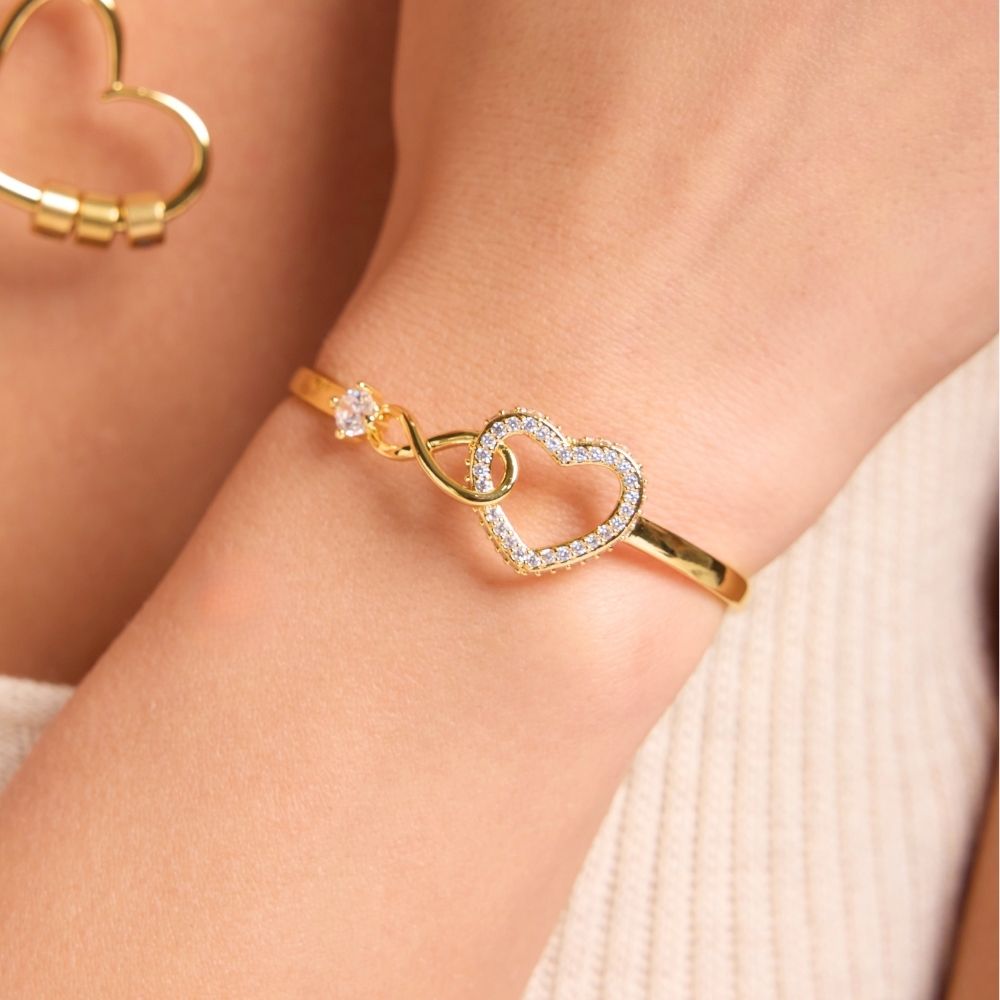 Mother Daughter – Infinity Heart Name Bracelet