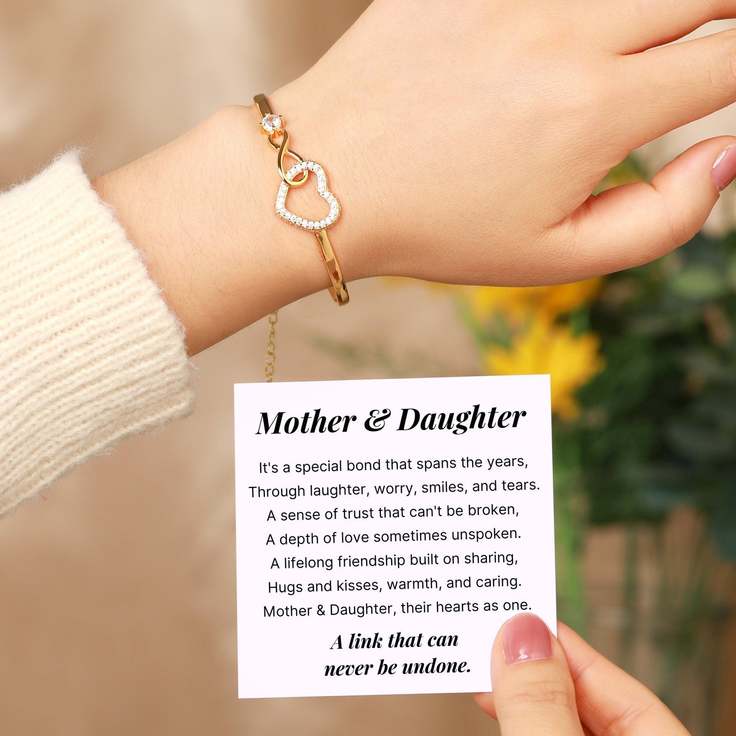 Mother Daughter - Infinity Heart Bracelet