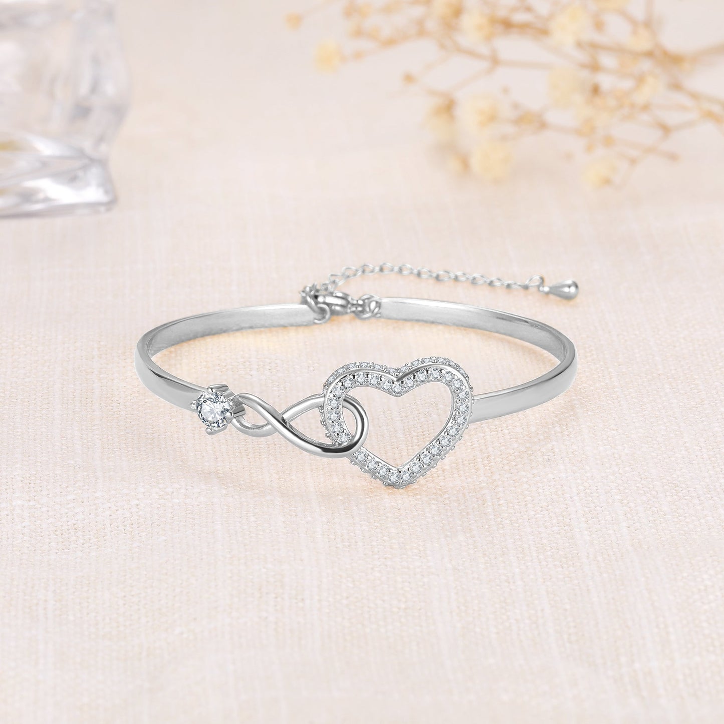 To My Wife - Infinity Heart Bracelet