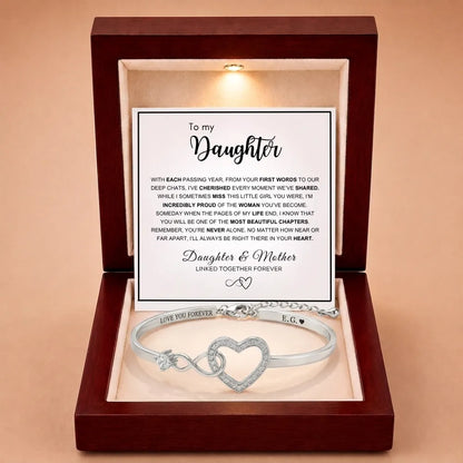 To My Daughter - Forever Linked Bracelet - 'Proud of the Woman You've Become'