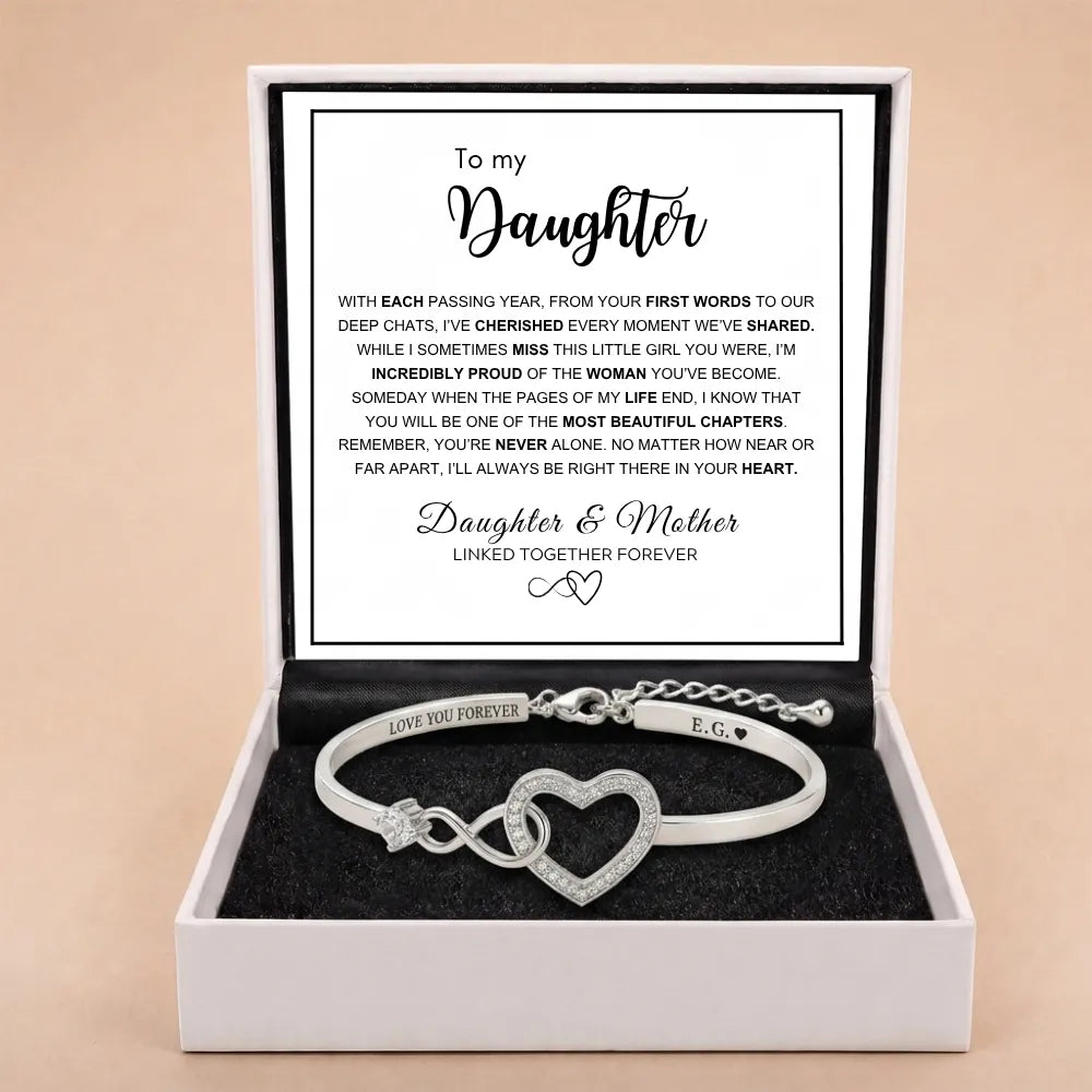 To My Daughter - Forever Linked Bracelet - 'Proud of the Woman You've Become'