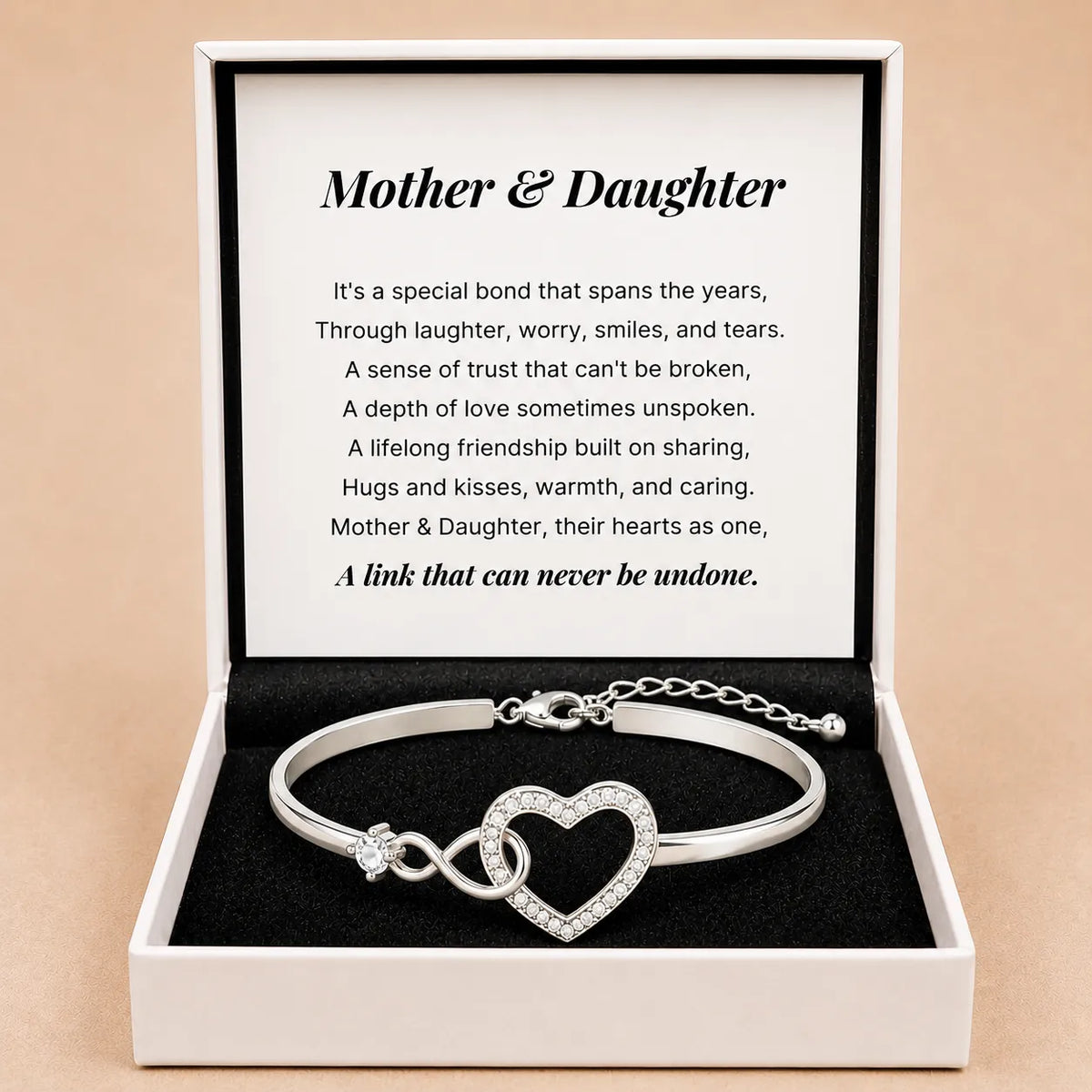 Mother Daughter - Infinity Heart Bracelet