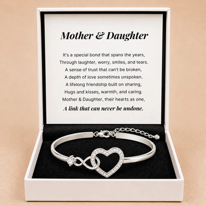 Mother Daughter - Infinity Heart Bracelet