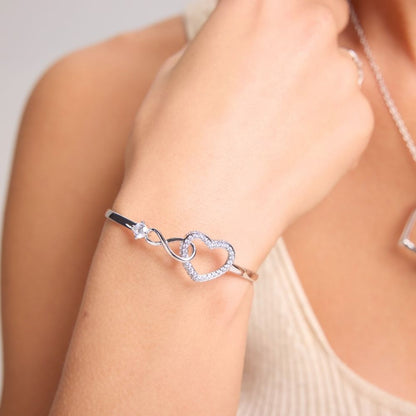 To My Wife - Infinity Heart Name Bracelet