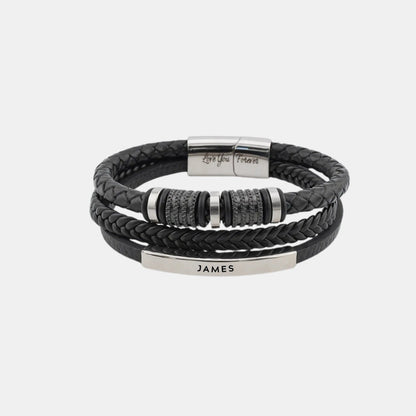 To My Grandson - Forever Together Name Bracelet