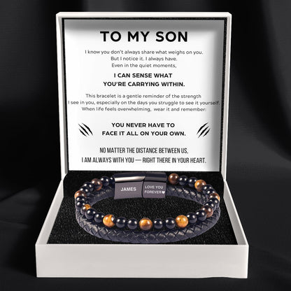 To My Son - Tiger Eye Protection Bracelet