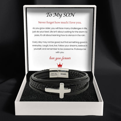 Eternal Protector Faith Bracelet for Son