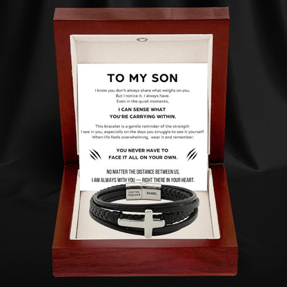 Eternal Protector Faith Bracelet for Son