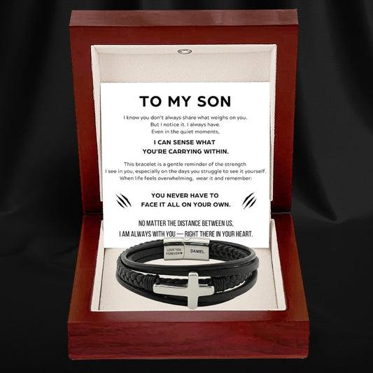 Eternal Protector Faith Bracelet for Son