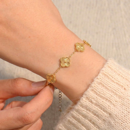 Lucky Clover Charm Bracelet
