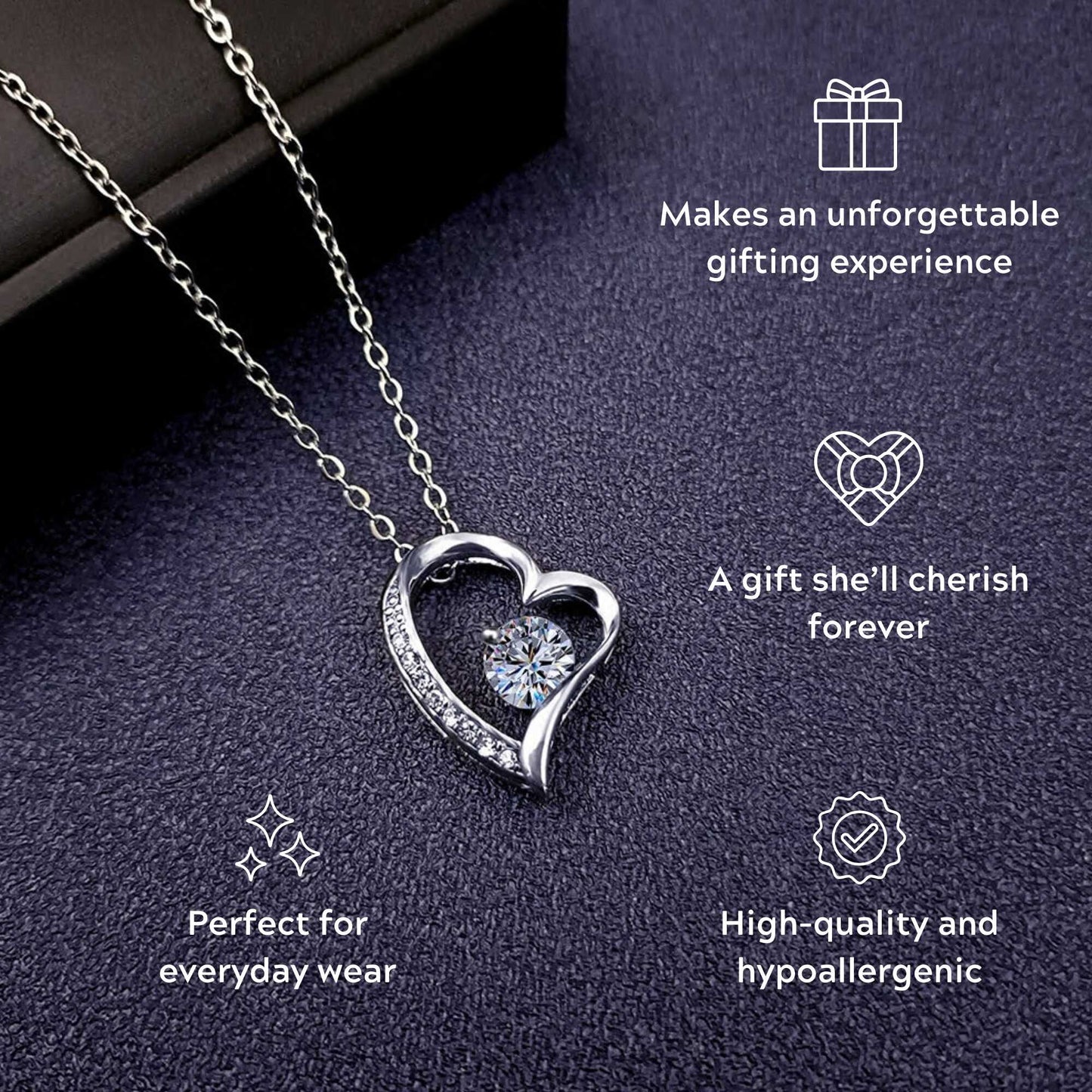 Love Heart Necklace For Soulmate - Find You Sooner And Love You Longer