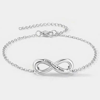 Infinity Name Bracelet for Granddaughter