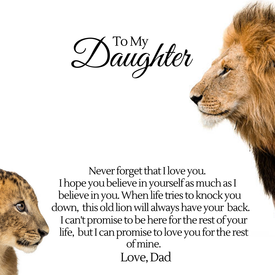 Daughter Message Card