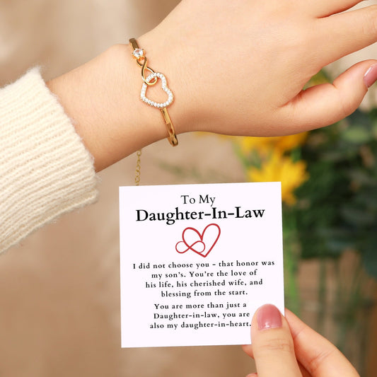 Infinity Heart Bracelet For Daughter-In-Law