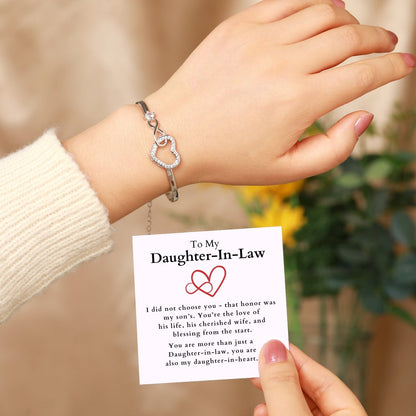 Infinity Heart Bracelet For Daughter-In-Law
