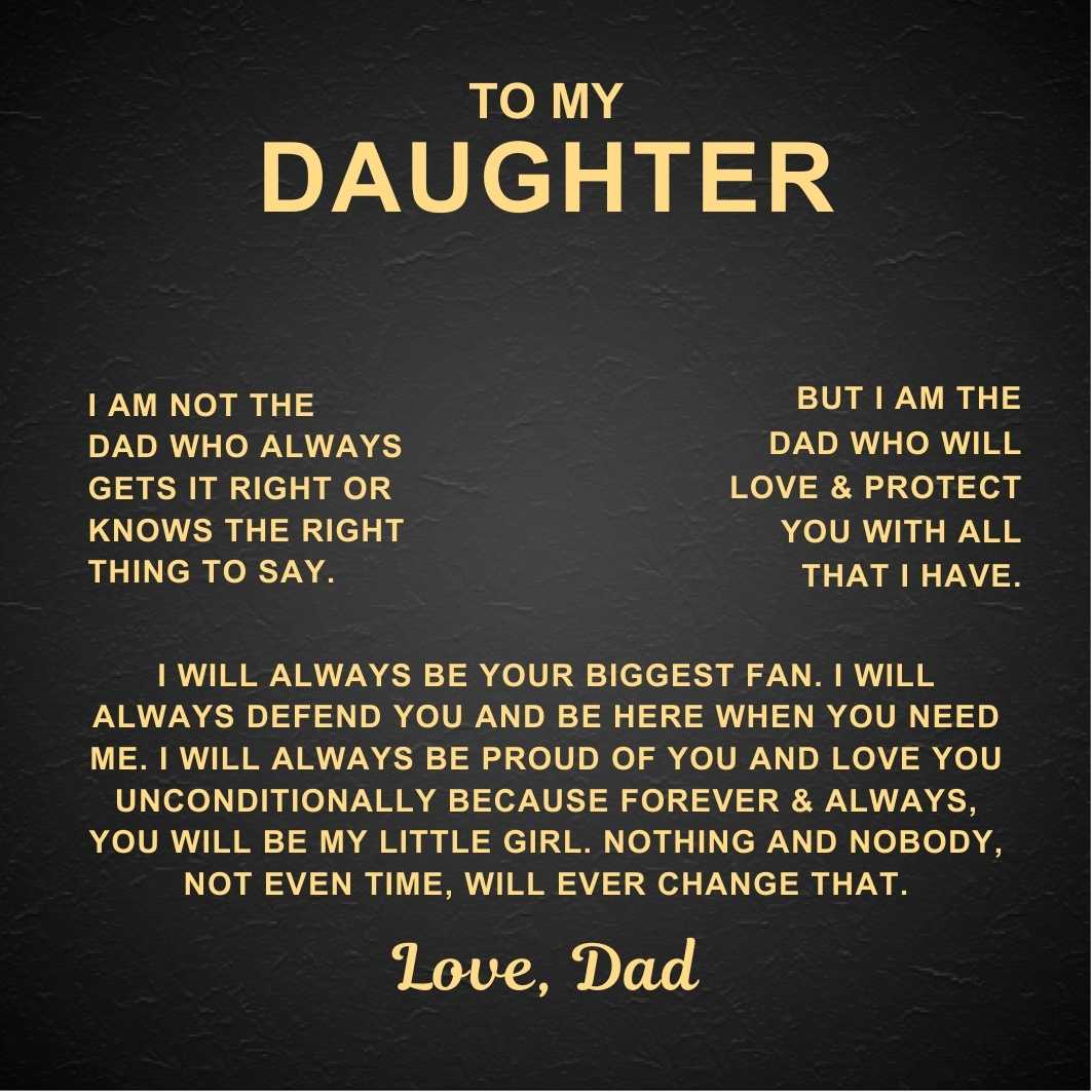Daughter Message Card