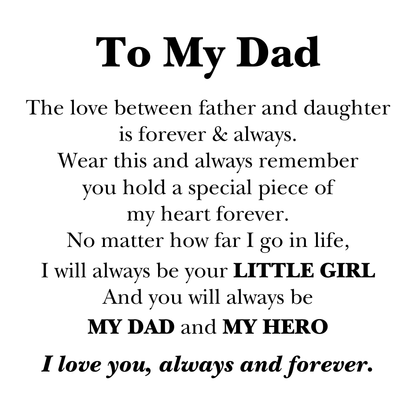 To My Dad 'Love You Forever' Bracelet