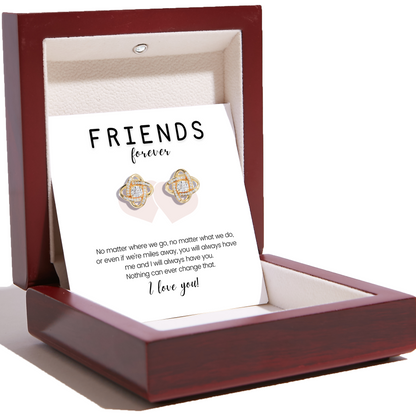 Love Knot Earrings For Best Friend – Friends Forever