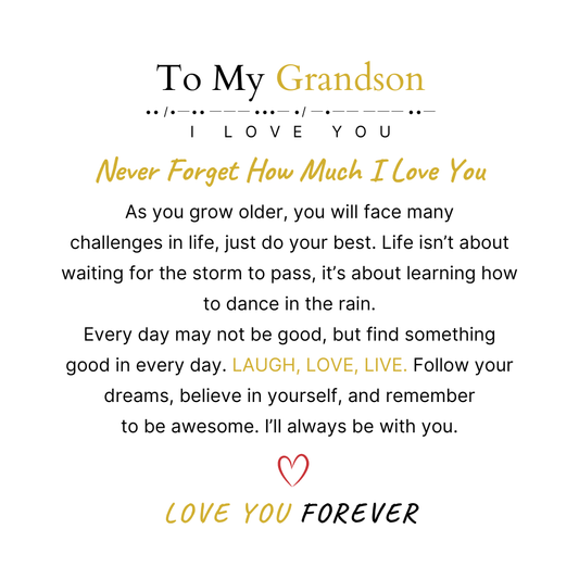 Grandson Message Card