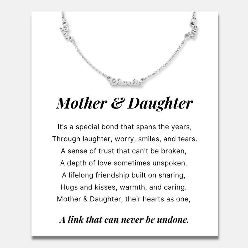 Multiple Name Necklace For Daughter