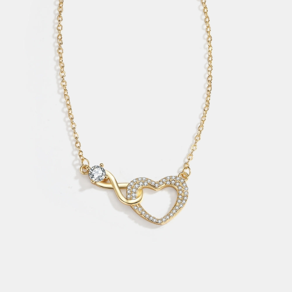 To My Mum - Infinity Heart Necklace & Card