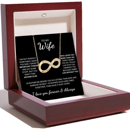 To My Wife – Love Is Infinity Necklace