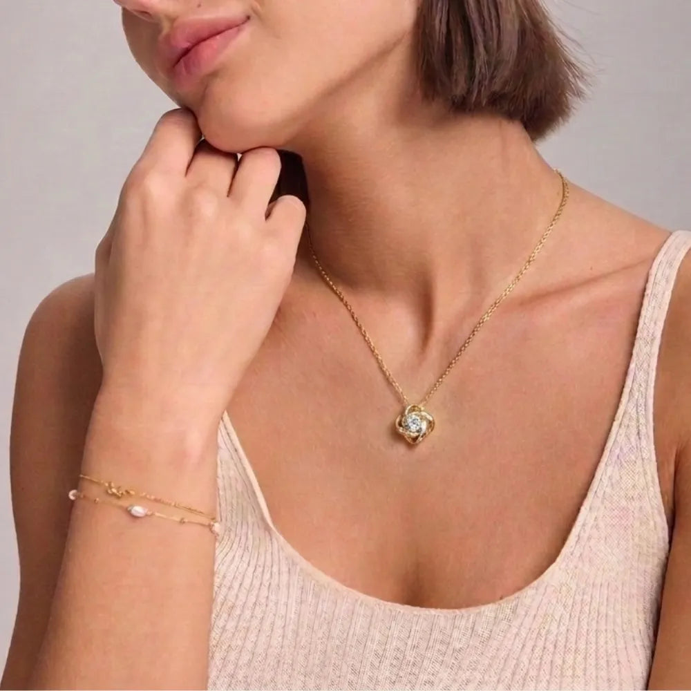 Love Knot Necklace for Daughter - Carry My Love With You