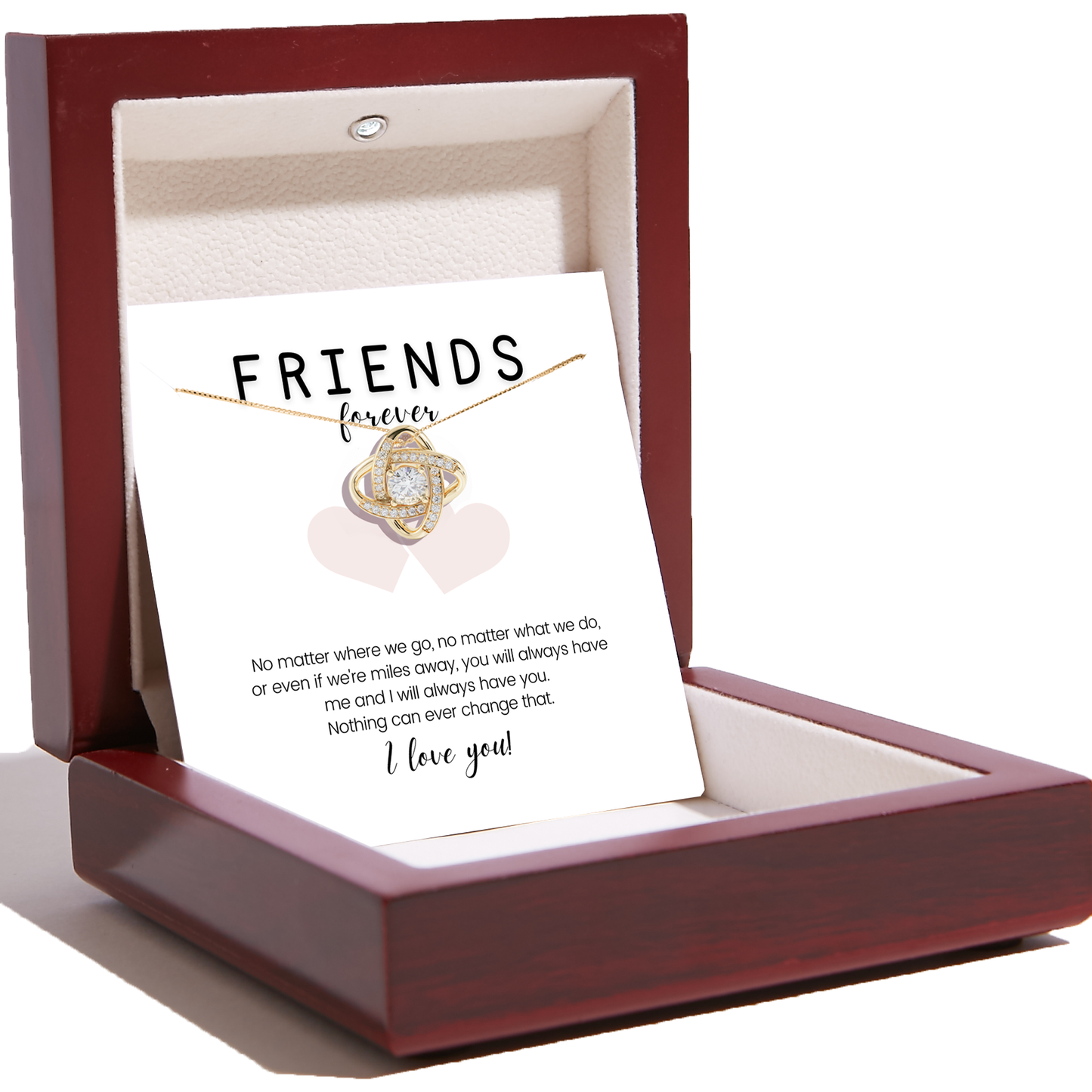 Friendship Necklaces for Unbiological Sister - Love Knot Necklace