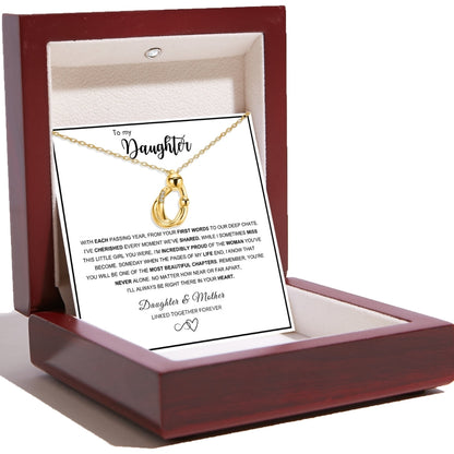 Hug Necklace for Daughter