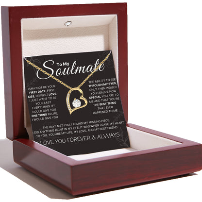 Love Heart Necklace For Soulmate -  The Day I Met You