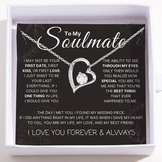 Love Heart Necklace For Soulmate -  The Day I Met You
