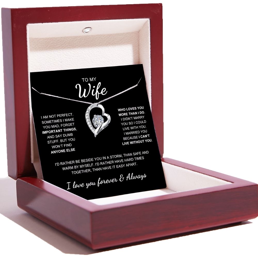 To My Wife - Love Heart Necklace