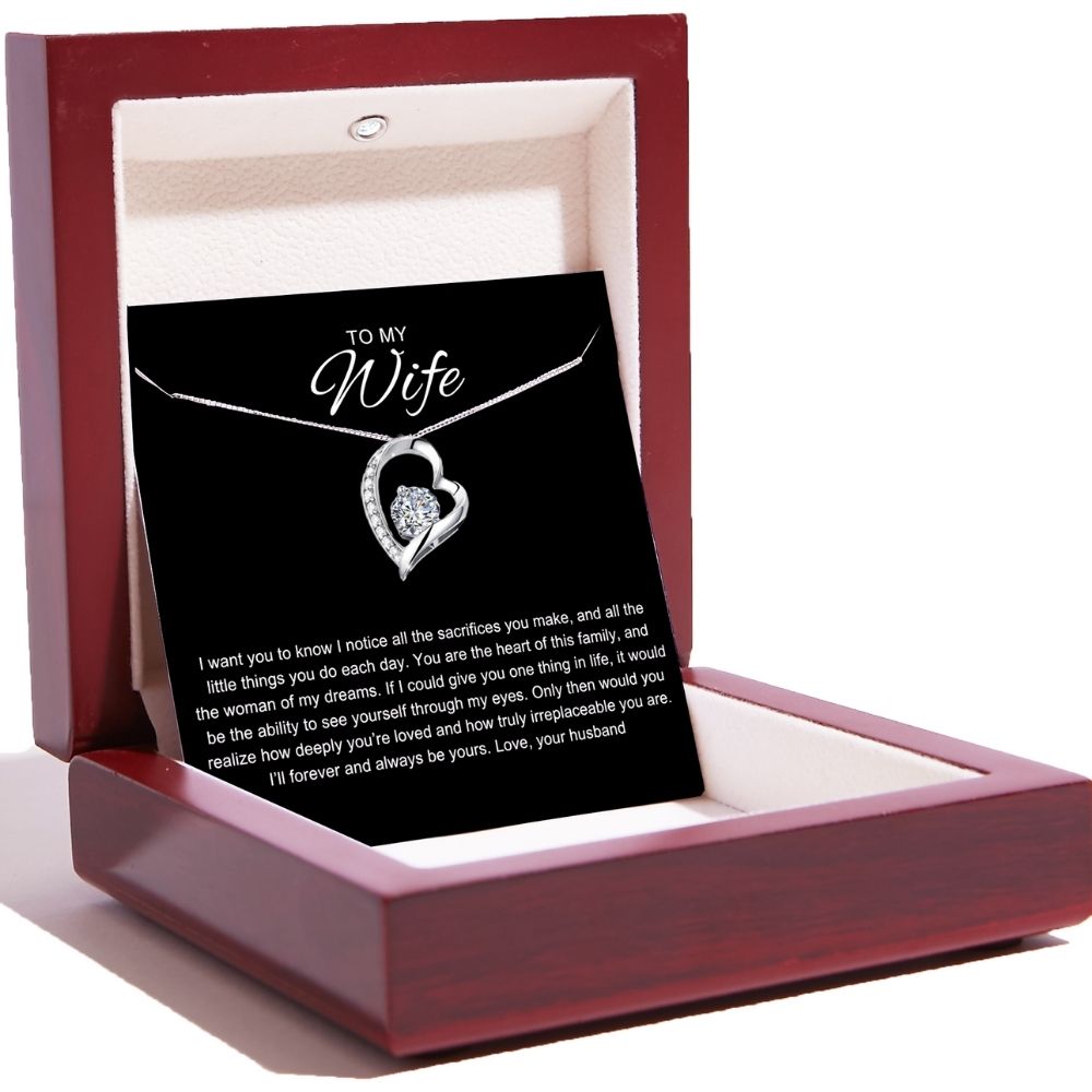 To My Wife - Love Heart Necklace