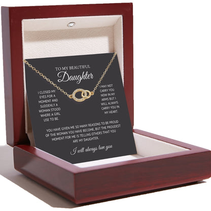 To My Beautiful Daughter - Perfect Pair Necklace