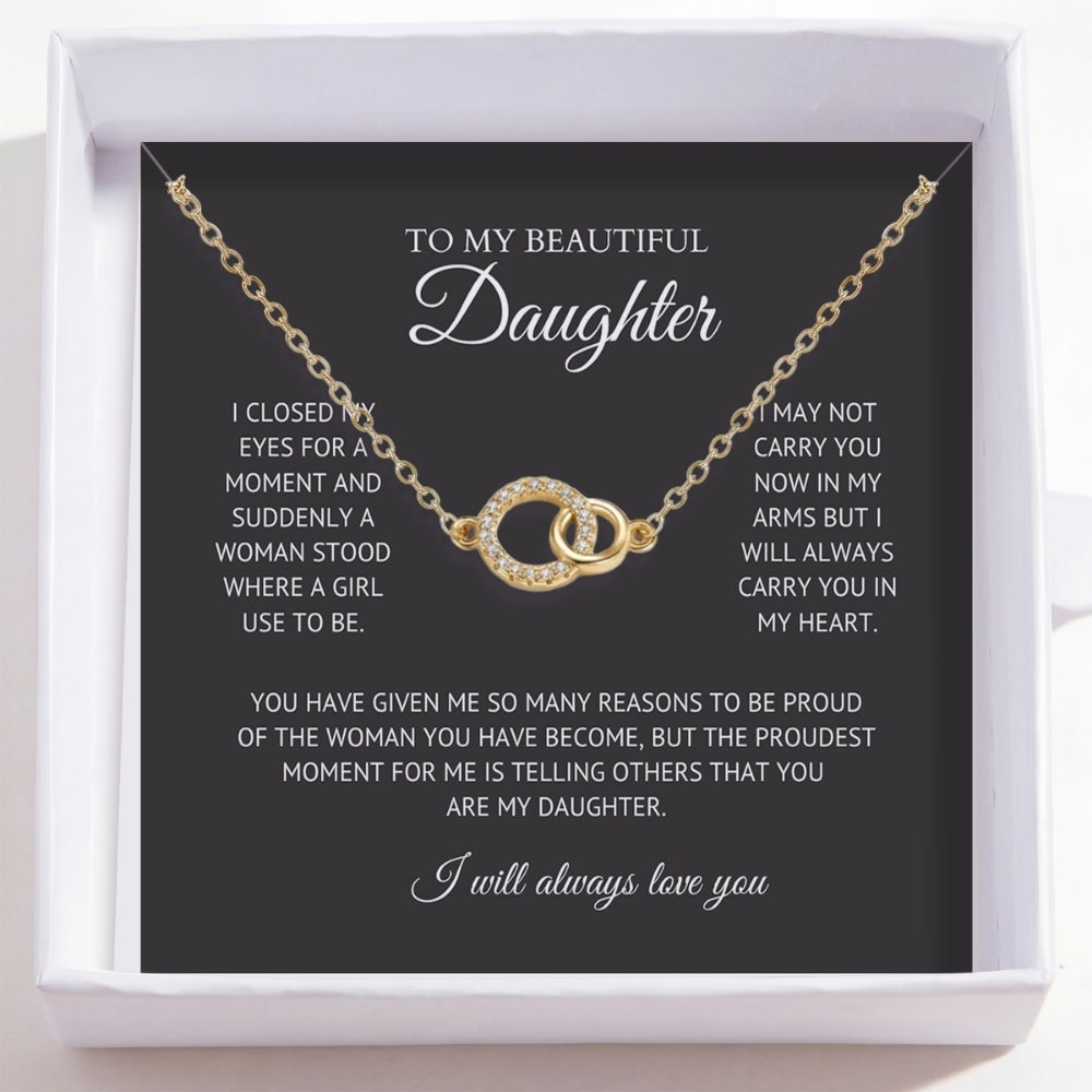 To My Beautiful Daughter - Perfect Pair Necklace