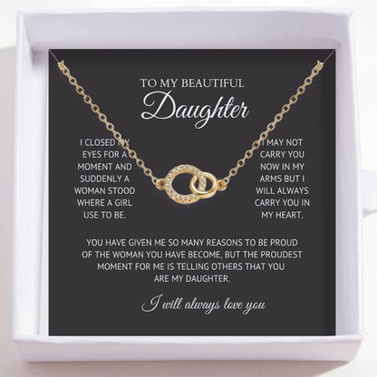 To My Beautiful Daughter - Perfect Pair Necklace