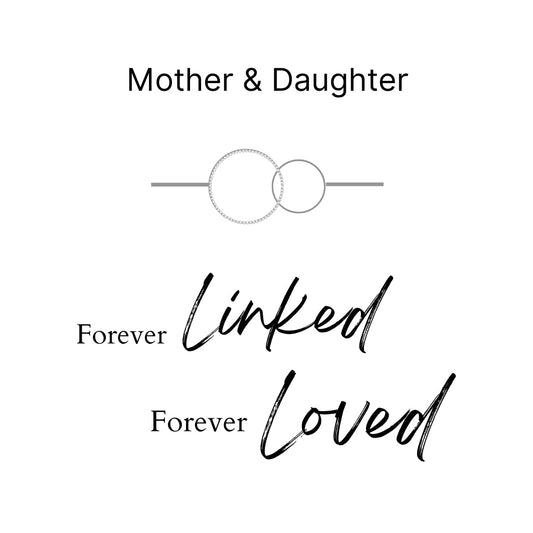 Mother Daughter Forever Linked Ring