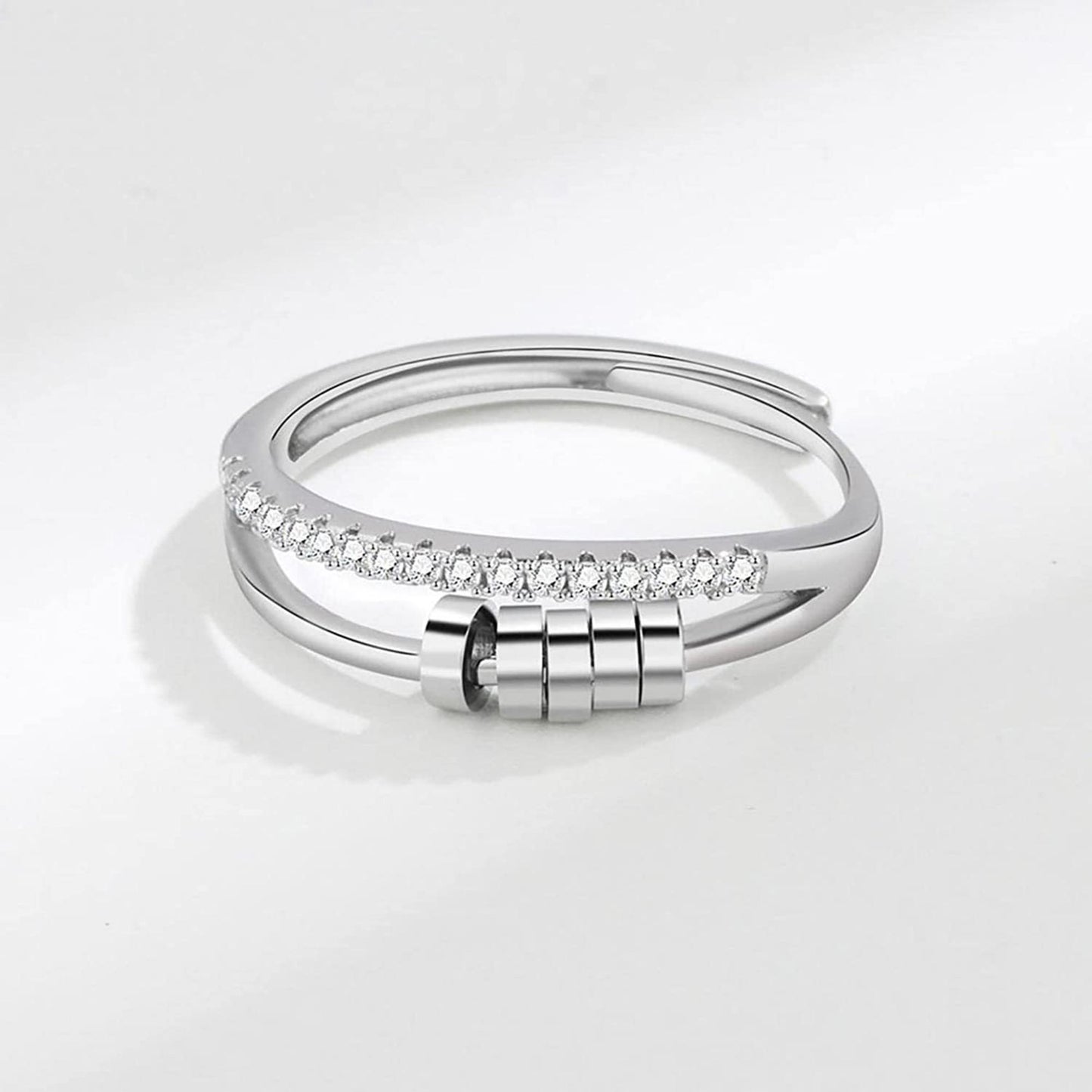 Spinning Beads Fidget Ring