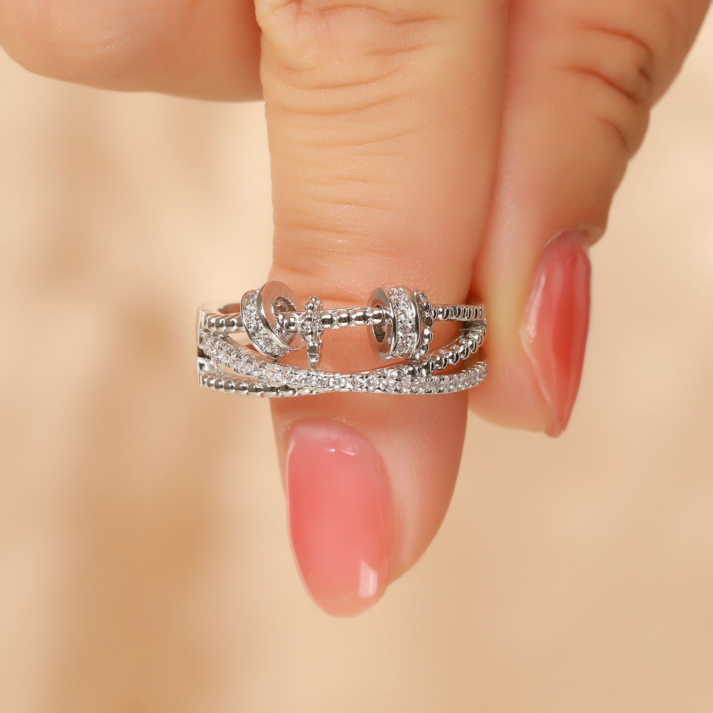 To My Daughter - Fidget Ring - 925 Sterling Silver