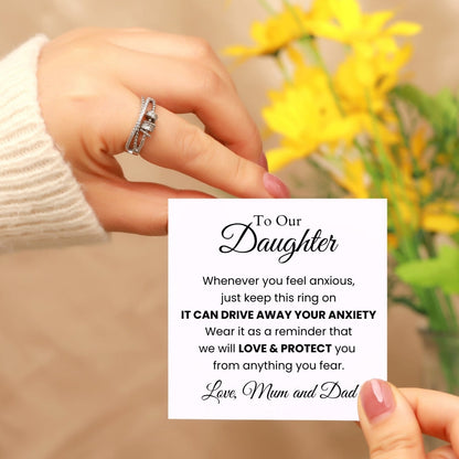 To My Daughter - Fidget Ring - 925 Sterling Silver