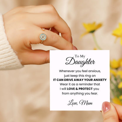 To My Daughter - Evil Eye Fidget Ring