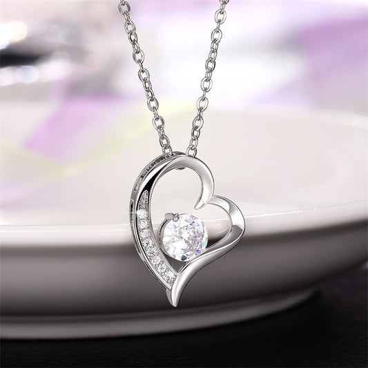 To My Wife - Love Heart Necklace - Your My Last Everything