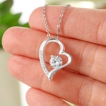 To My Wife - Love Heart Necklace - Your My Last Everything
