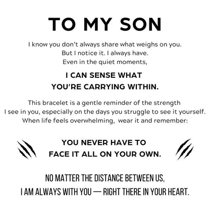 To My Son - 'Love You Forever' Personalised Name Bracelet