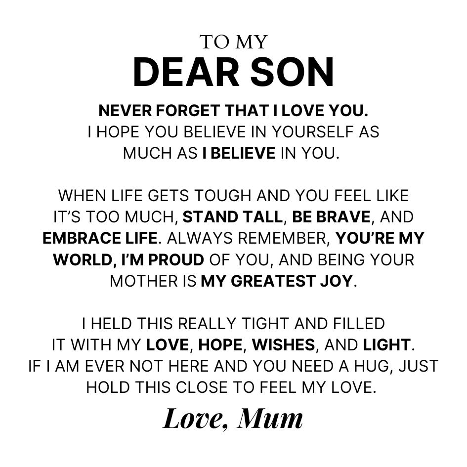 Mother And Son 'Love You Forever' Bracelet