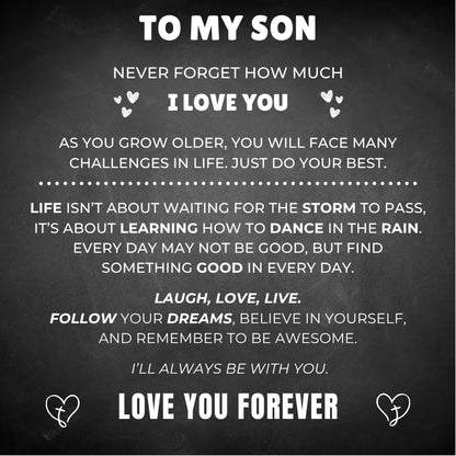 To My Son – ‘Love You Forever’ Personalised Name Bracelet