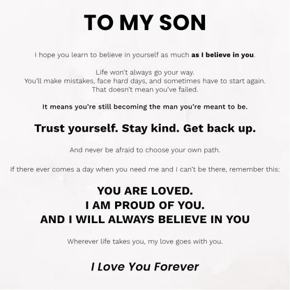 Forever Linked Together Bracelet for Son - I Will Always Believe In You