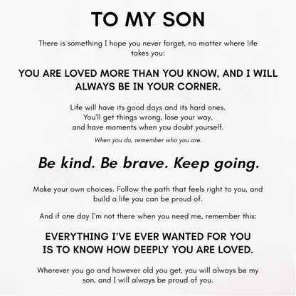 Forever Linked Together Bracelet for Son - You're Loved More Than You Know